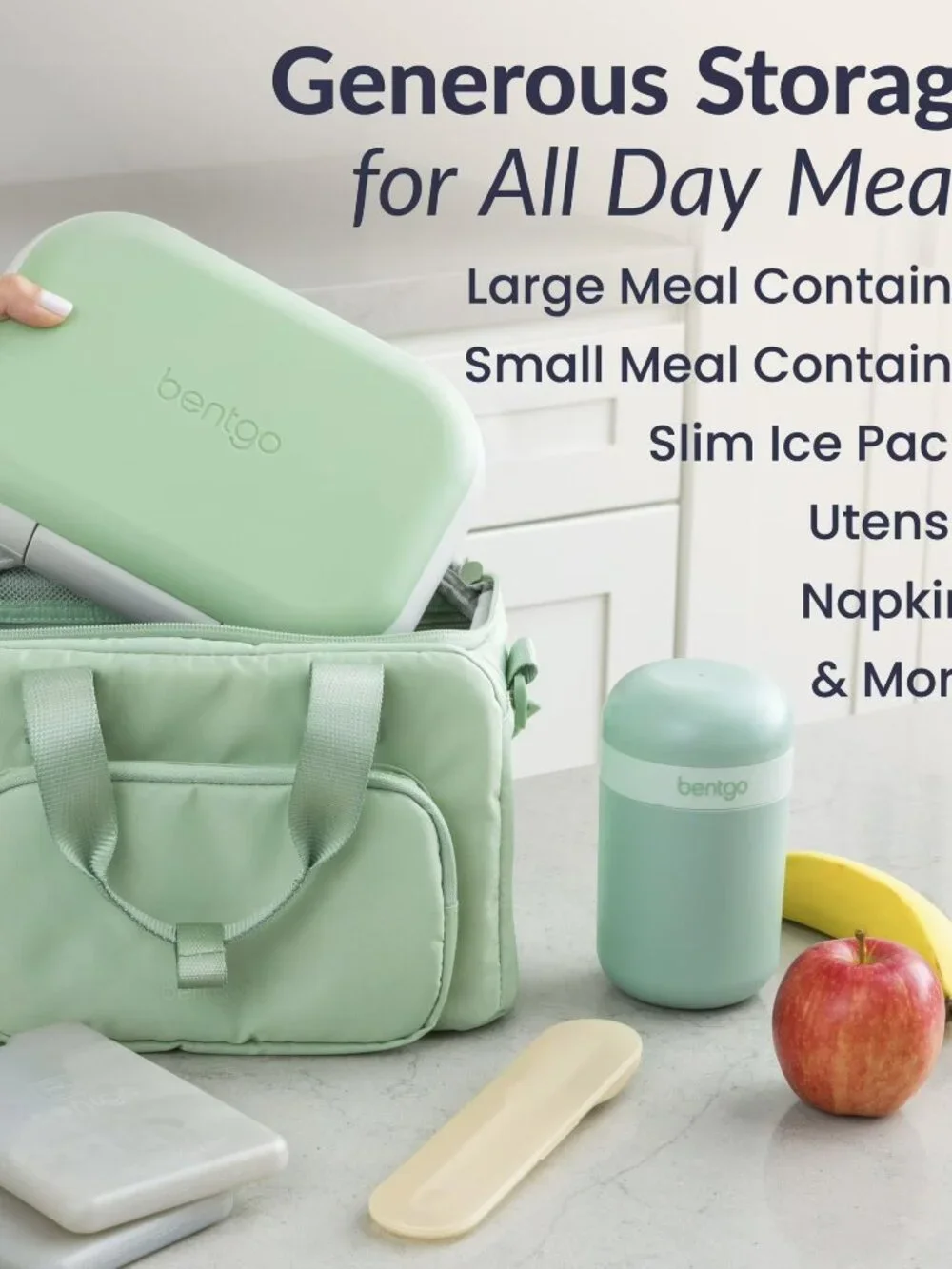 Bentgo Insulated Lunch Bag Extra-Large Capacity Adult Lunch Bag-Should Strap